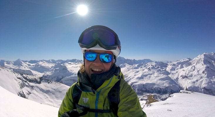 ski touring summit rocher de la davie